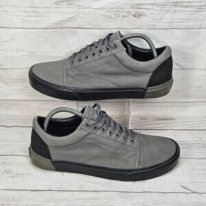 Mens Vans Off The Wall Gray/Black Soles Sneakers Low Top Skateboard Shoe Size 10